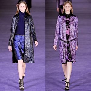 Christopher Kane Leopard Print Leather Jacket